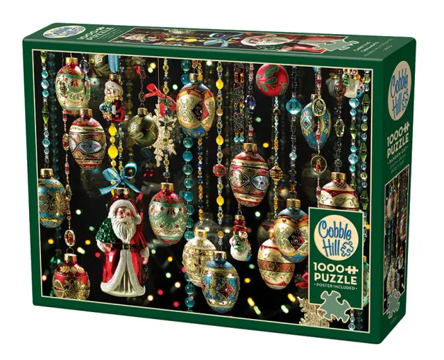 Cobble Hill Christmas Ornaments puzzle 1000 piese Crăciun