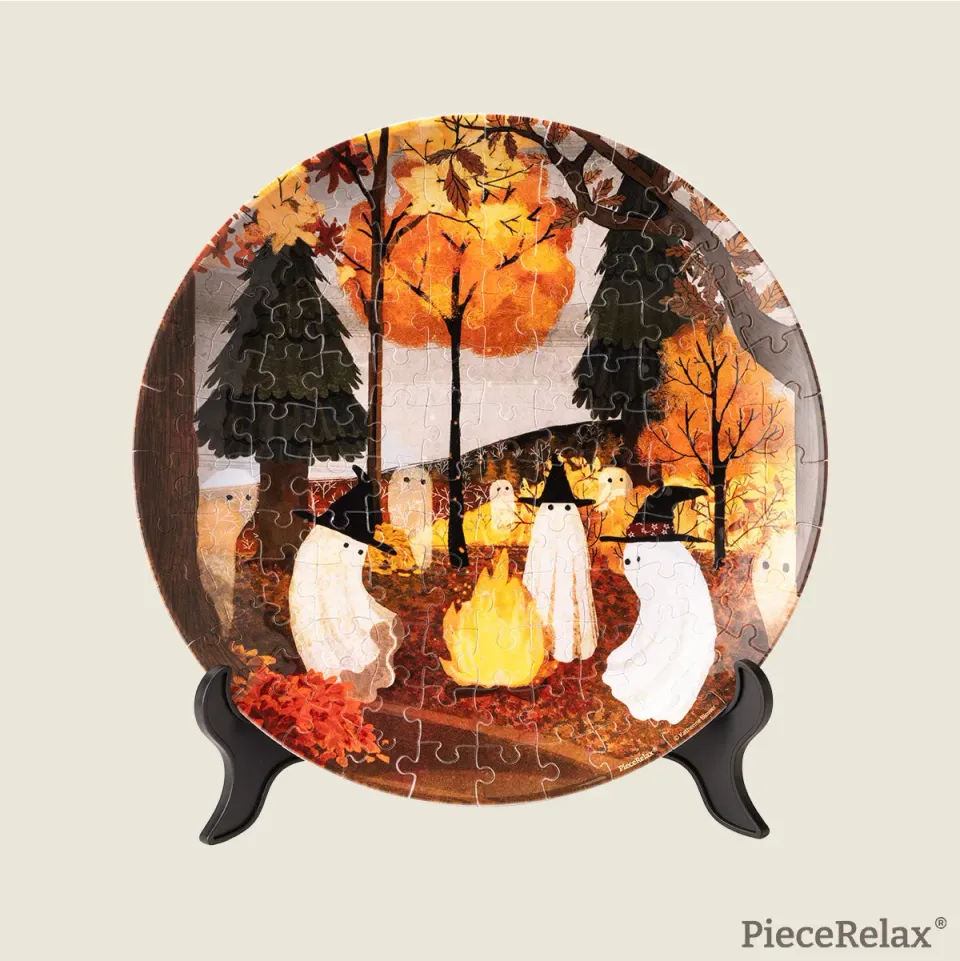 PieceRelax Autumn Bonfire PL1022 farfurie puzzle foc de tabără