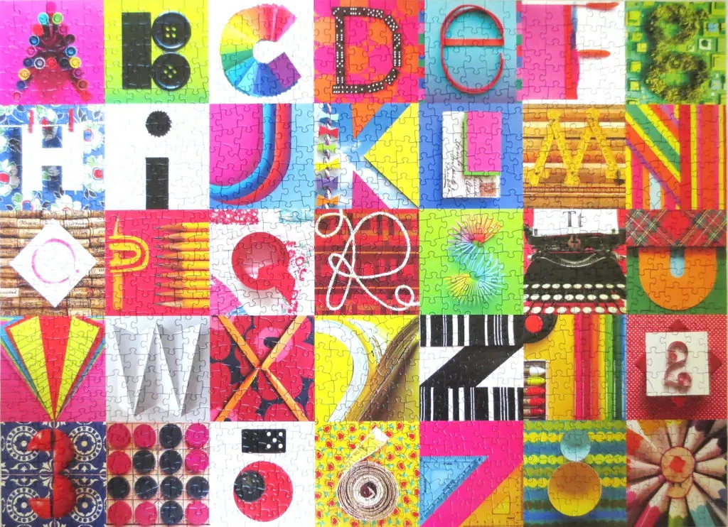 Cobble Hill Found Alphabet puzzle 1000 piese litere