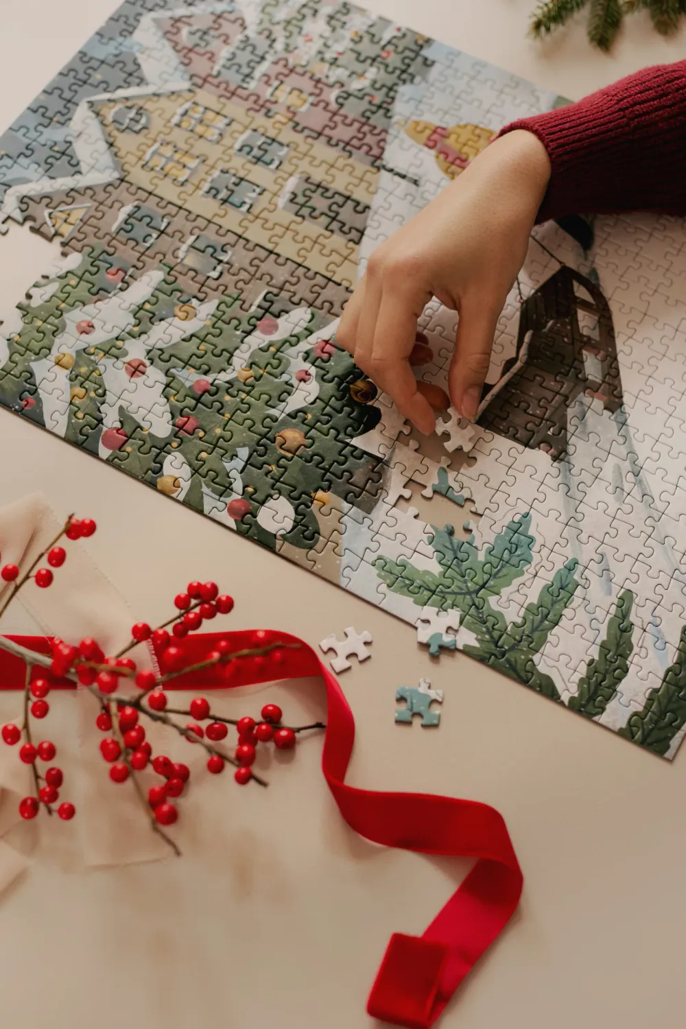Muno Puzzle Snowy Night puzzle 500 piese iarna