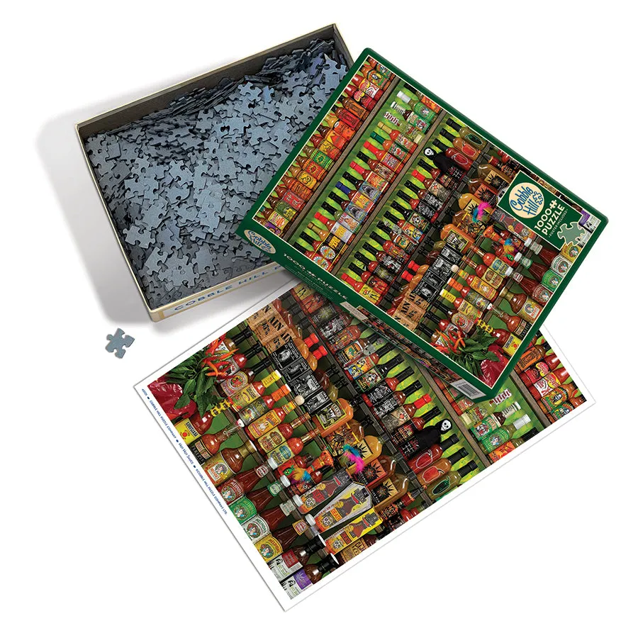 Cobble Hill Hot Hot Sauce puzzle 1000 piese picant