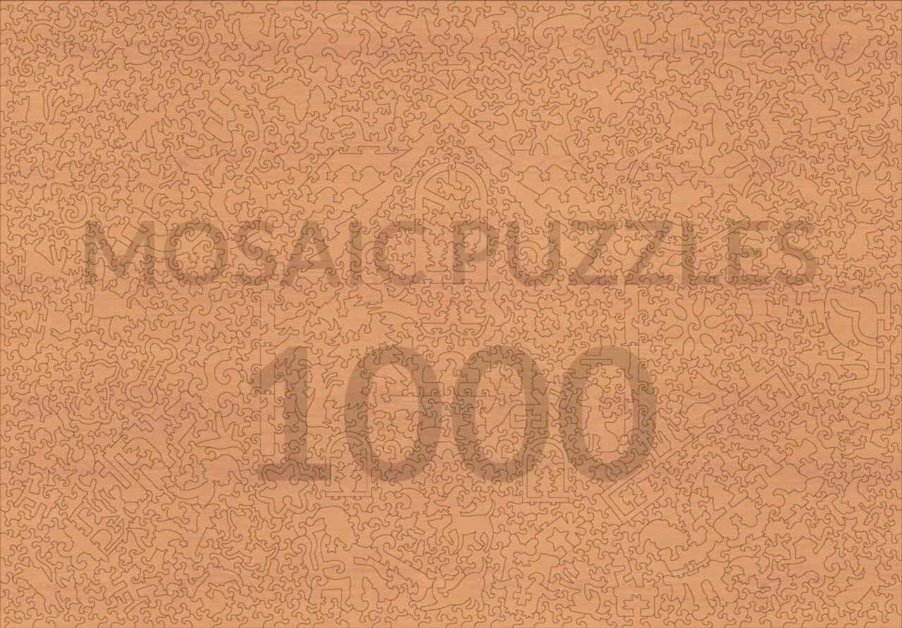 Mosaic Puzzles A Merry Little Forest puzzle lemn 500 piese Crăciun