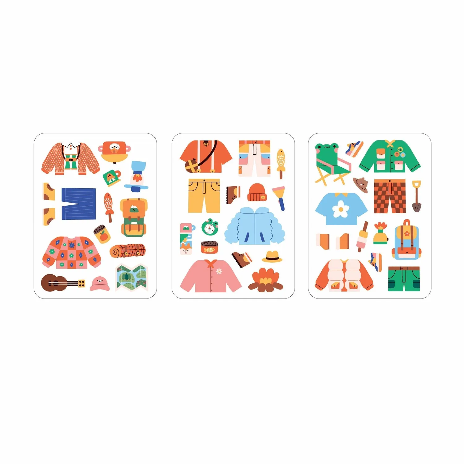 Mudpuppy Happy Camper set magnetic joaca 45 magneti camping