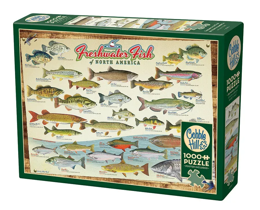 Cobble Hill Freshwater Fish puzzle 1000 piese pești
