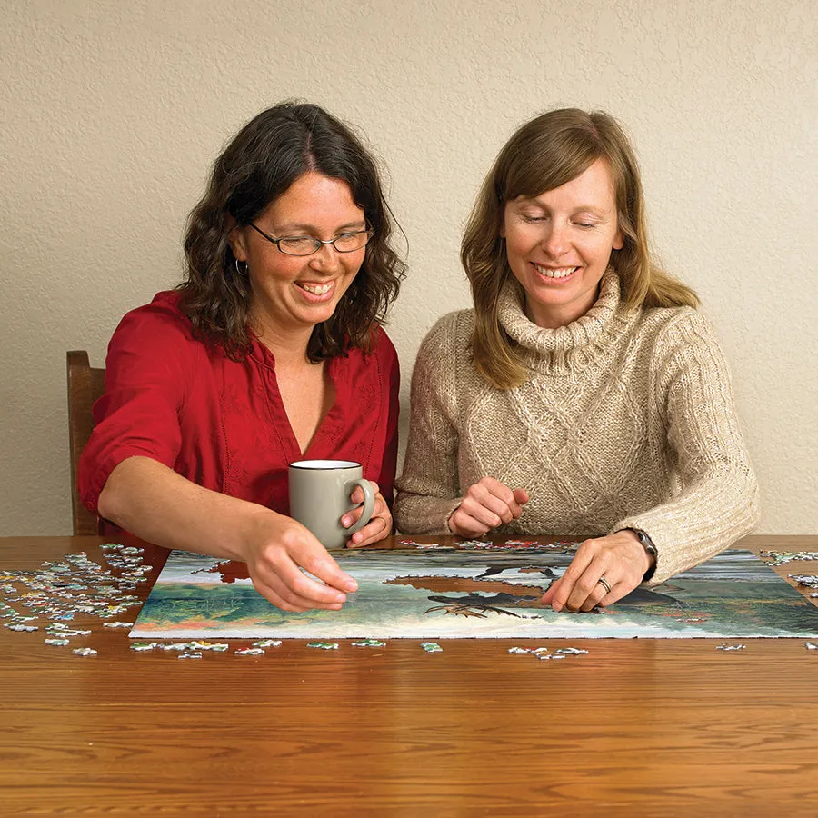 Cobble Hill Moose Crossing puzzle 1000 piese toamna