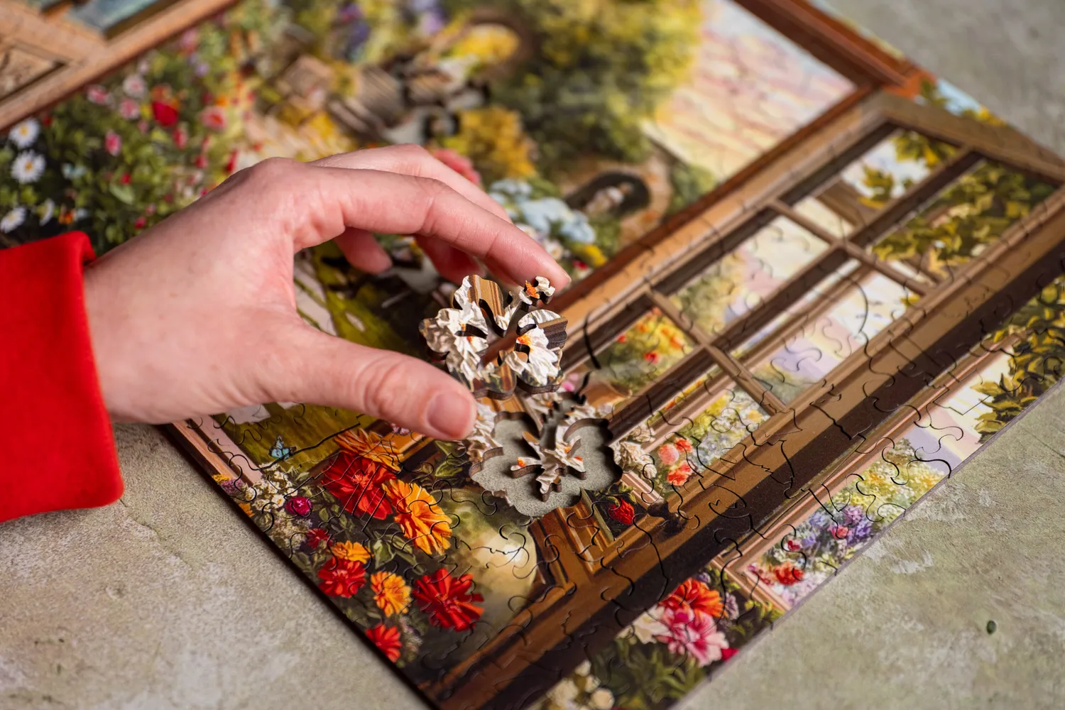 Mosaic Puzzles Morning in the Conservatory puzzle lemn 1000 piese sera