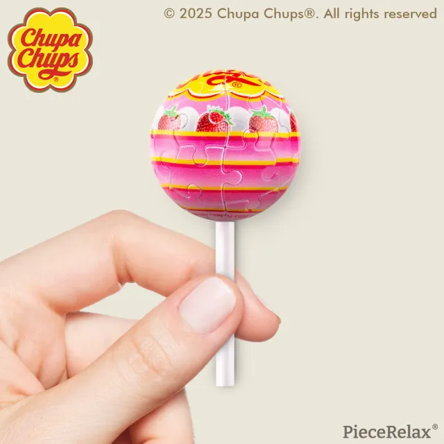 PieceRelax Chups A3896 breloc puzzle capsuna cu frisca
