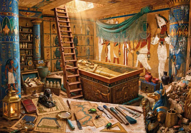 Mosaic Puzzles Beneath Pyramids puzzle lemn 250 piese