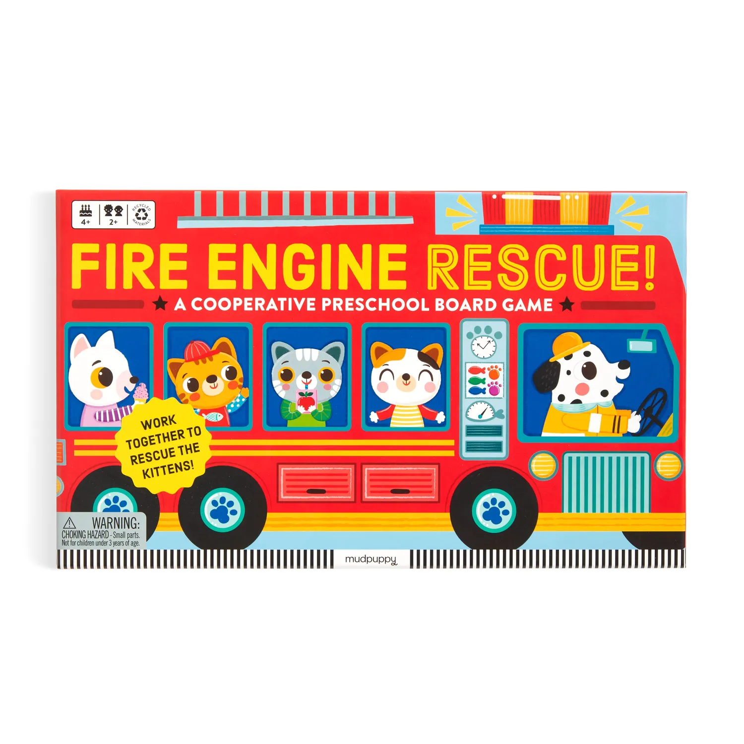 Mudpuppy Fire Engine Rescue joc cooperativ pompieri