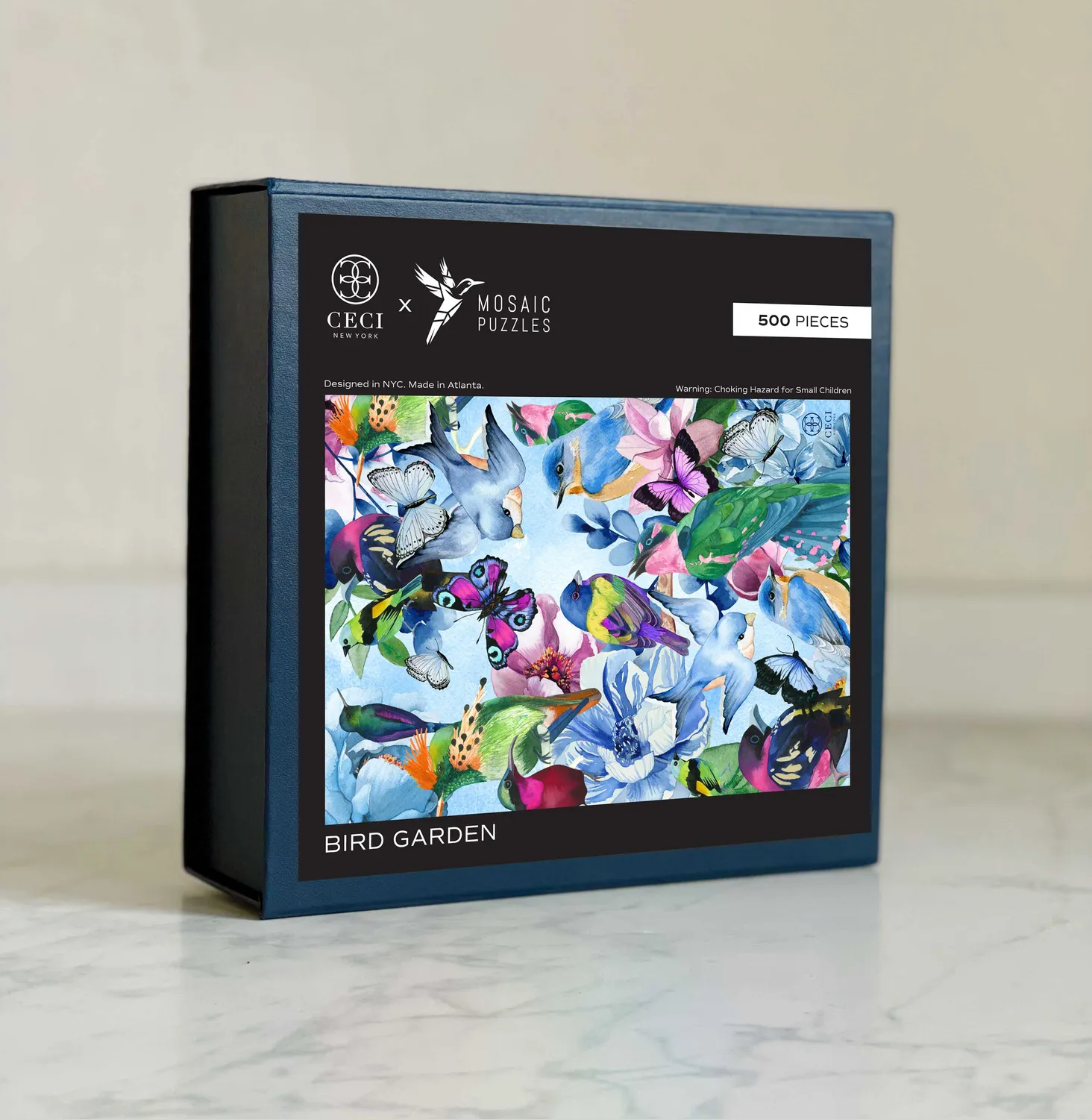 Mosaic Puzzles Bird Garden puzzle lemn 500 piese cu pasari