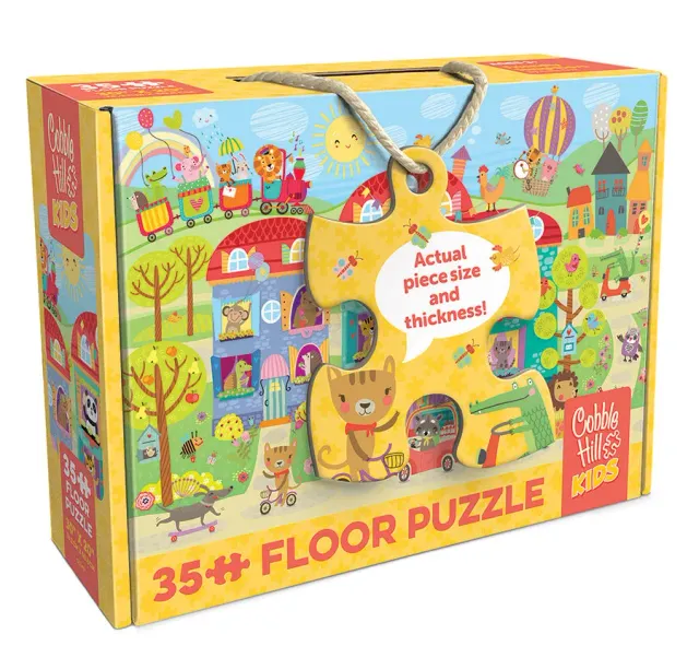 Cobble Hill Friendly Neighbors puzzle podea 35 piese animale