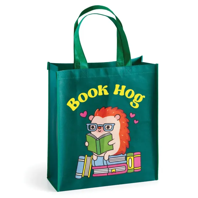 Mudpuppy Book Hog sacoșă reutilizabilă arici cărți
