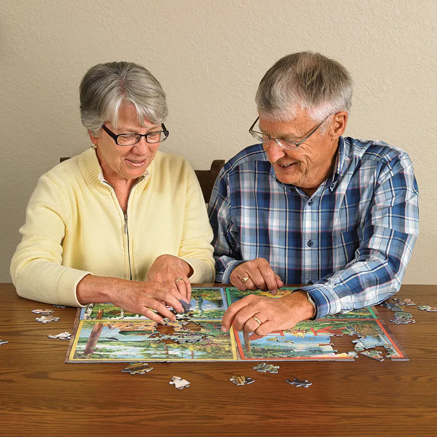 Cobble Hill Cabin Country puzzle 275 piese easy handling