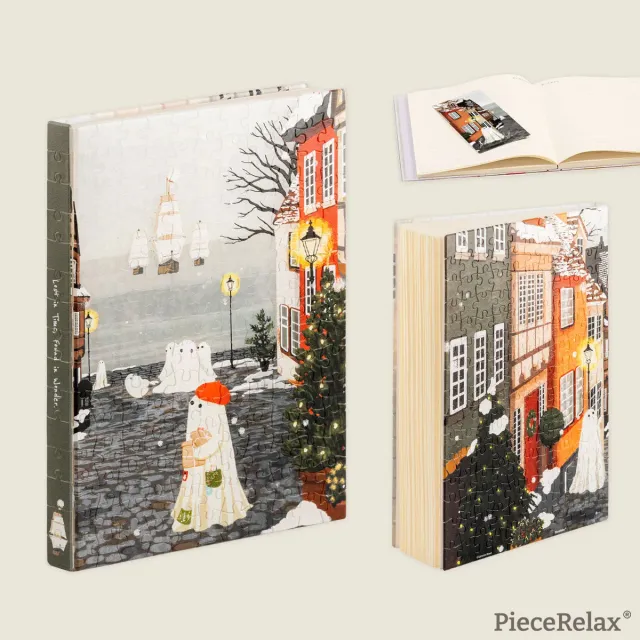 PieceRelax Puzzle Journal Harbor's First Snow YA1074 A5