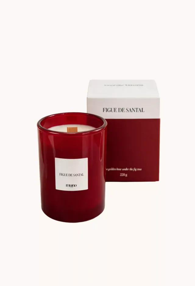 Muno Puzzle Figue De Santal lumânare soia 220 g smochin santal
