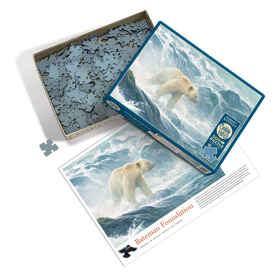Cobble Hill Salmon Watch Spirit Bear puzzle 500 piese natură