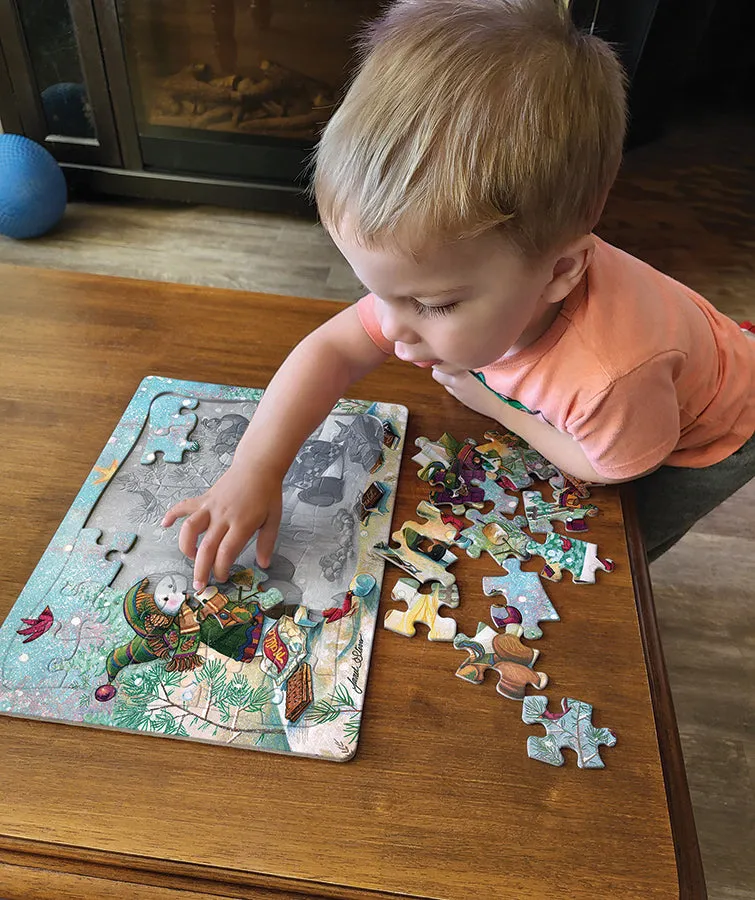 Cobble Hill S'more Snowfall puzzle tăviță 35 piese copii