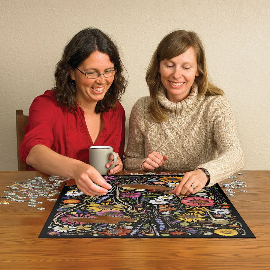 Cobble Hill Flower Press Happiness puzzle 1000 piese flori