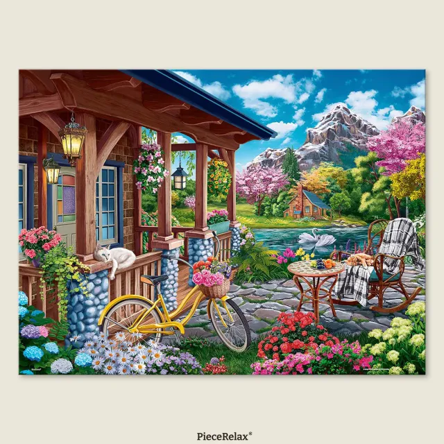 PieceRelax PieceClicks Colorful Lake House U1149 puzzle 1008 piese lac