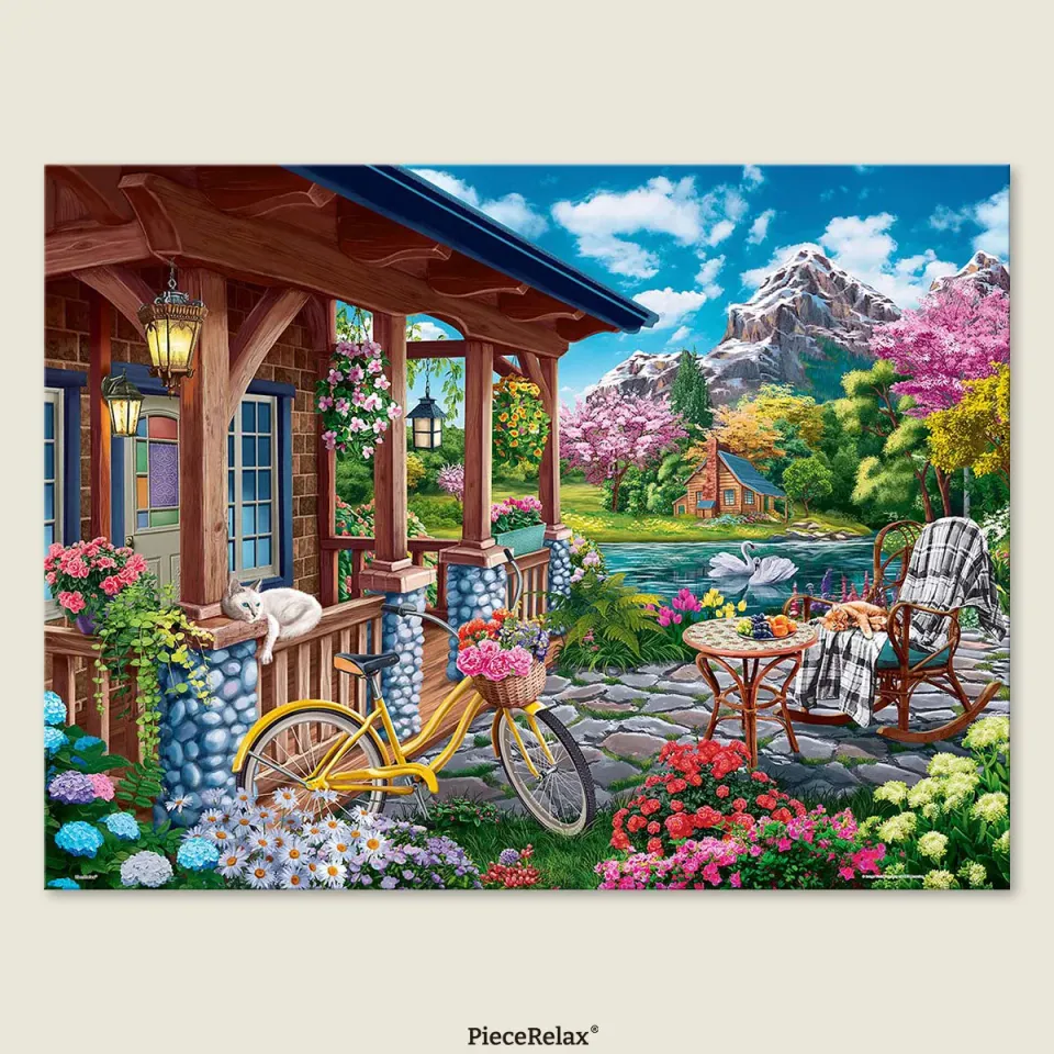 PieceRelax PieceClicks Colorful Lake House U1149 puzzle 1008 piese lac