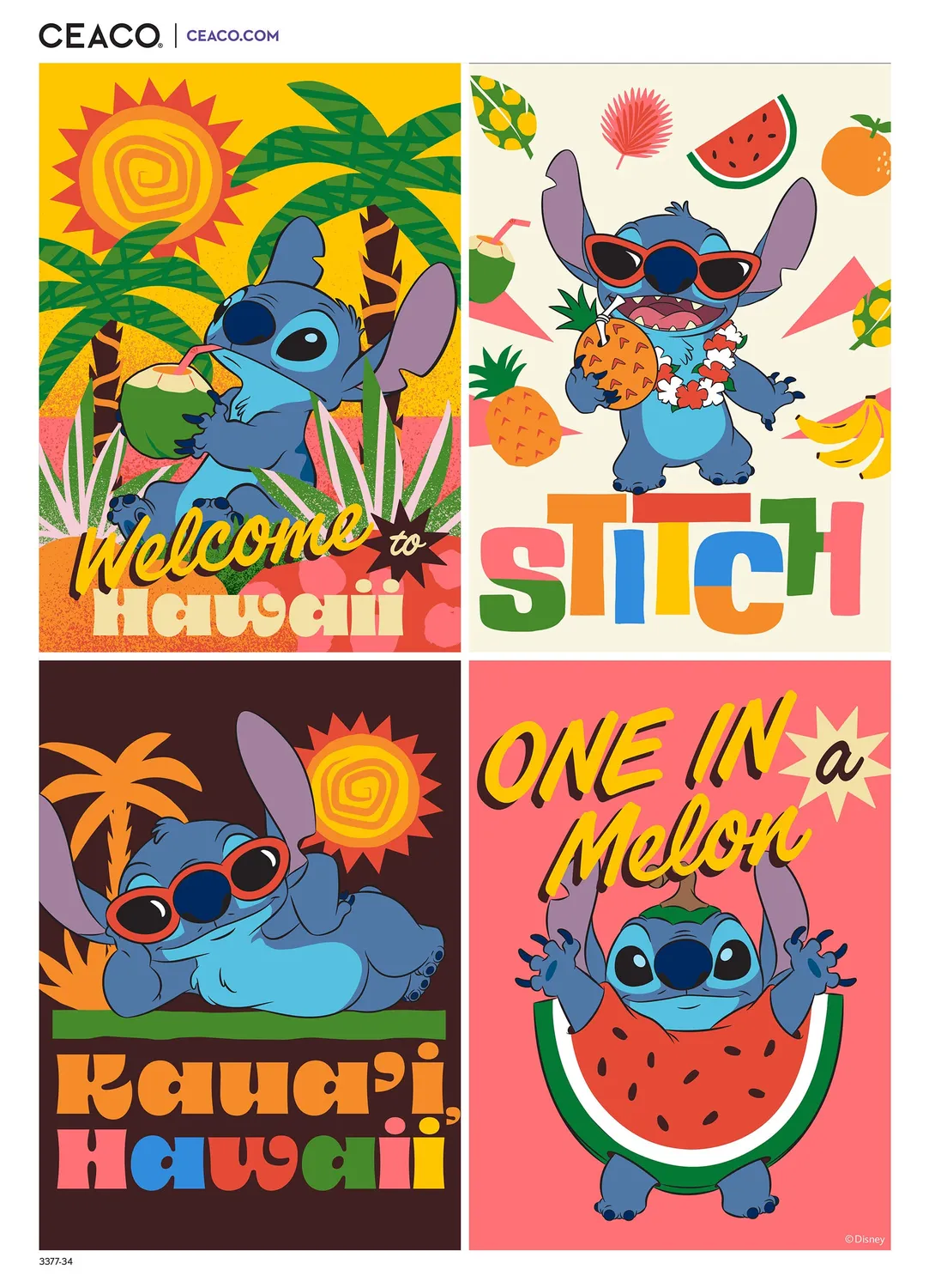 Ceaco Stitch Collage puzzle 1000 piese Disney 67x49 cm