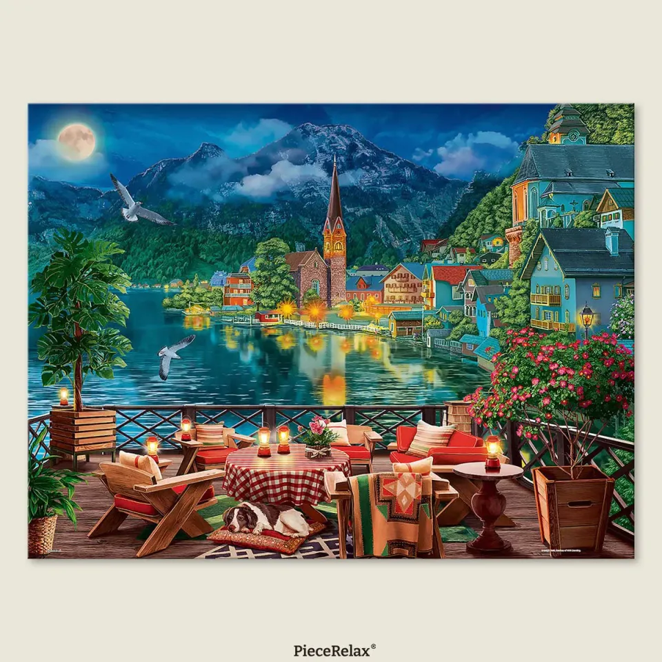PieceRelax PieceClicks Evening Hallstatt U1150 puzzle 1008 piese lac
