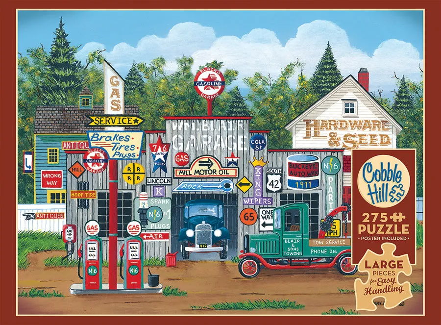 Cobble Hill Easy Handling Ol' Roadside Garage puzzle 275 piese