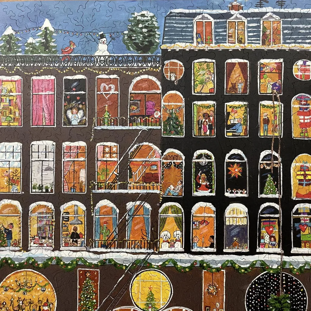 Hidden Piece Holiday House puzzle 538 piese Craciun