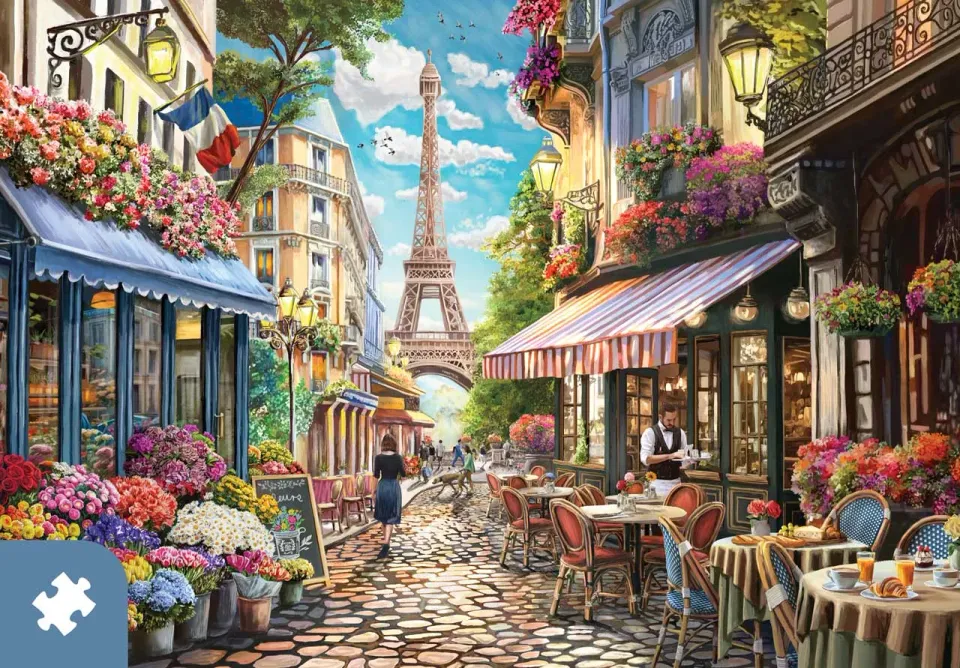 Mosaic Puzzles Bonjour Paris puzzle carton 1000 piese flori