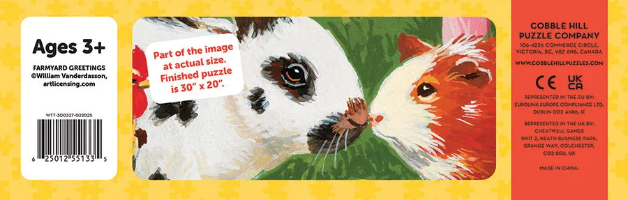 Cobble Hill Farmyard Greetings puzzle podea 35 piese ferma