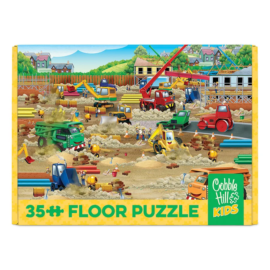 Cobble Hill Construction Zone puzzle podea 35 piese utilaje