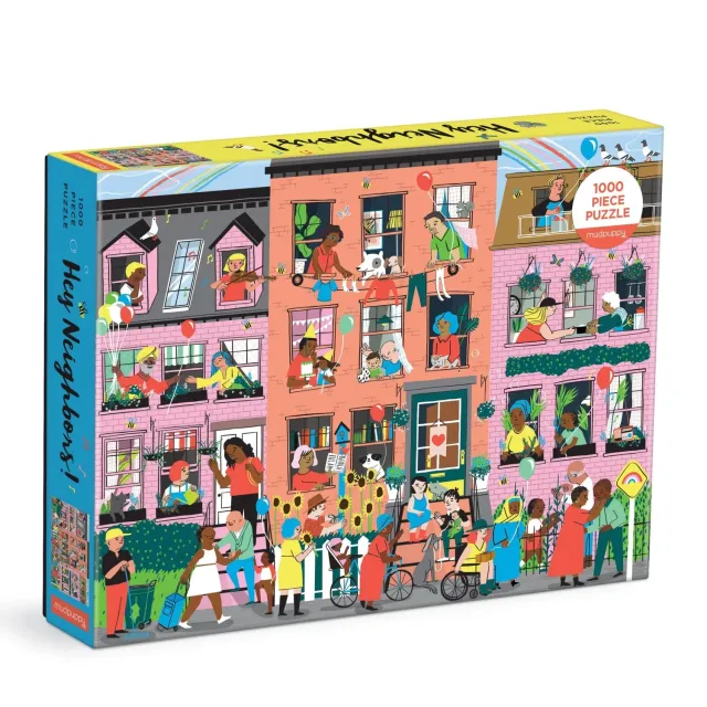 Mudpuppy Hey Neighbors puzzle 1000 piese familie
