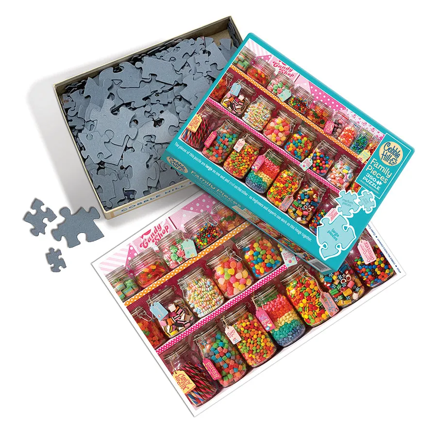 Cobble Hill Candy Counter Family puzzle 350 piese dulciuri