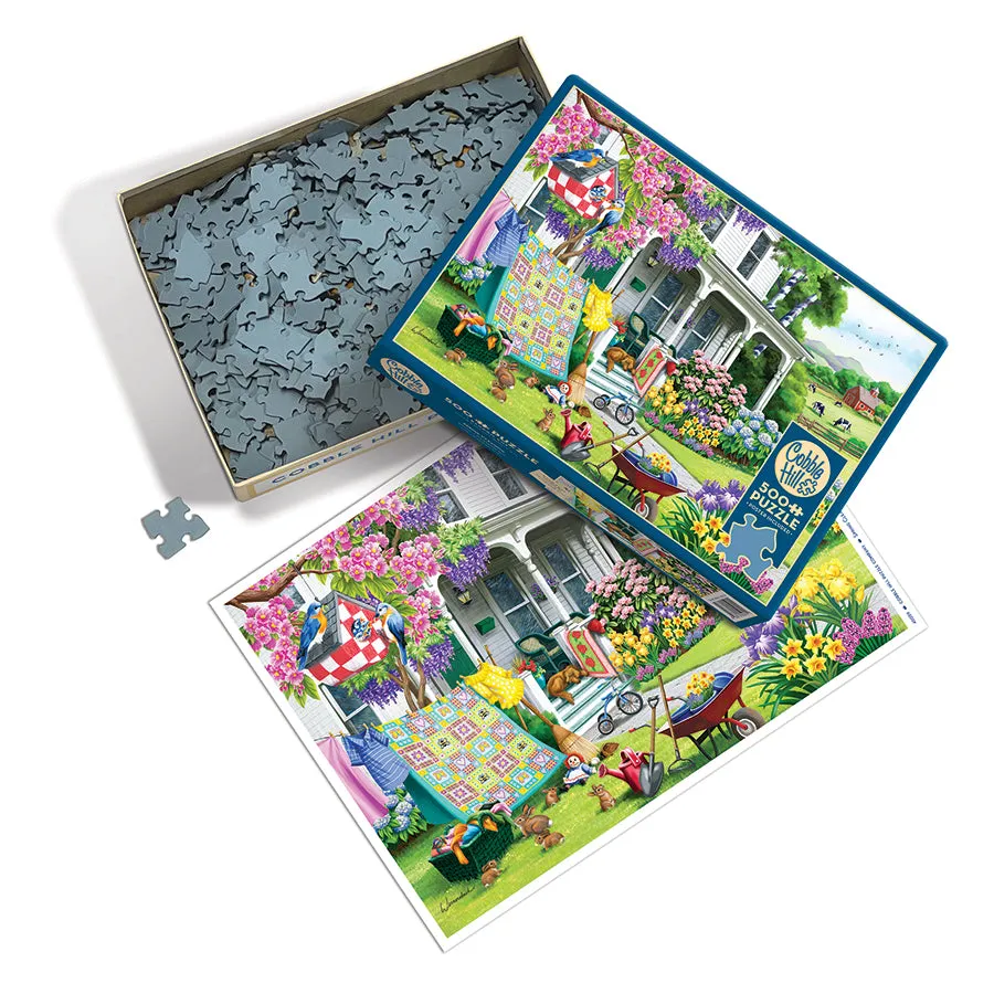 Cobble Hill Spring Cleaning puzzle 500 piese ferma