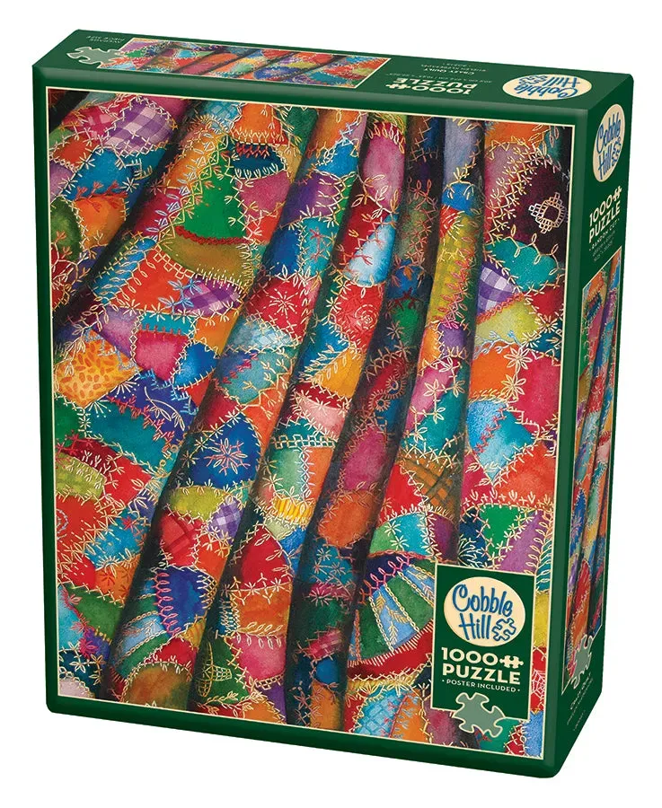 Cobble Hill Crazy Quilt puzzle 1000 piese discontinued