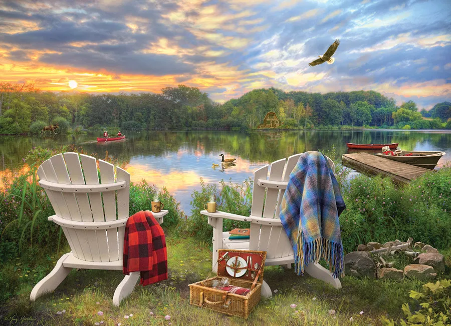 Cobble Hill Lakeshore 40063 puzzle 1000 piese apus