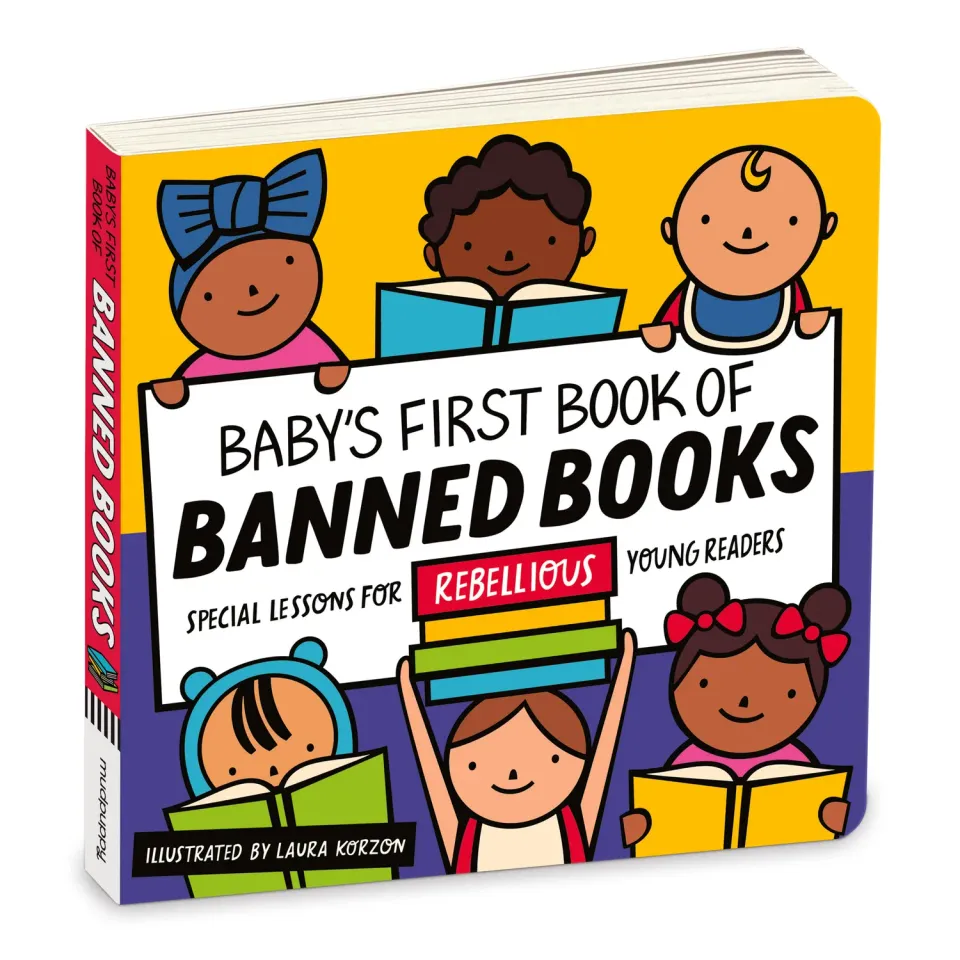 Mudpuppy Baby's First Book of Banned Books carte cartonată