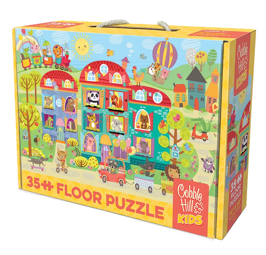 Cobble Hill Friendly Neighbors puzzle podea 35 piese animale