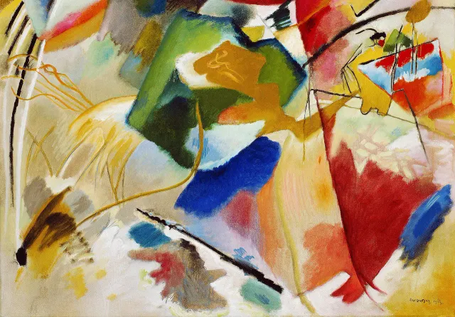 Mosaic Puzzles Green Center Kandinsky puzzle 500 piese abstract