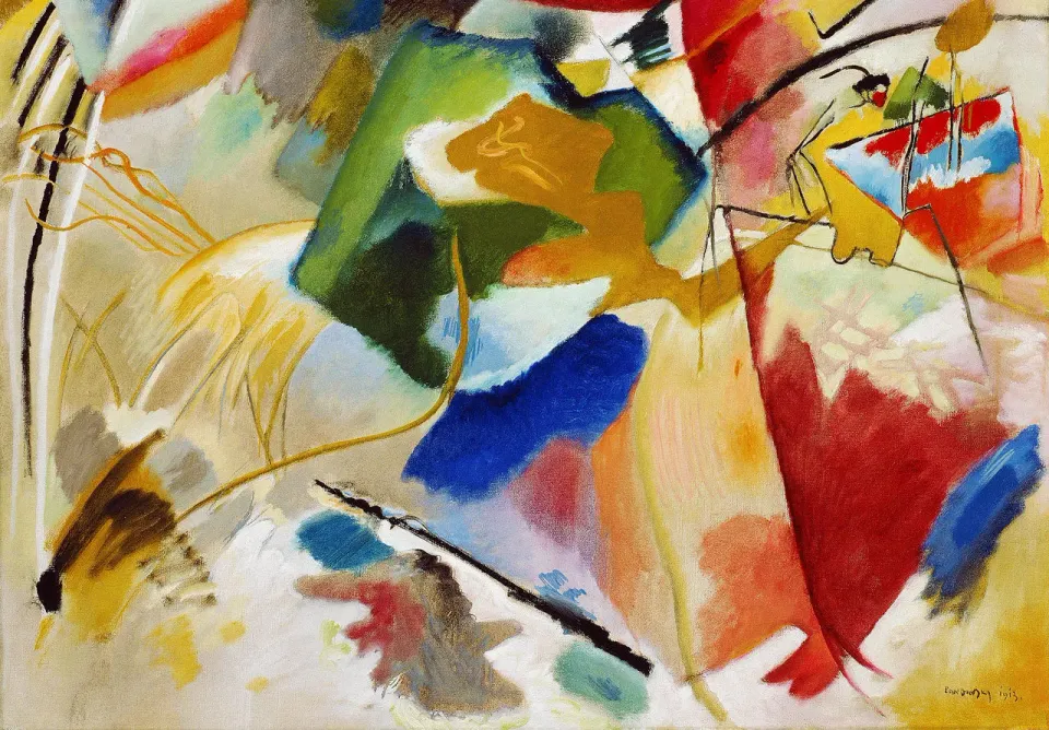 Mosaic Puzzles Green Center Kandinsky puzzle 500 piese abstract