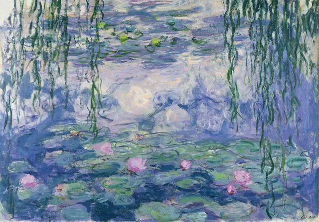Mosaic Puzzles Waterlillies Monet puzzle lemn 50 piese pastel