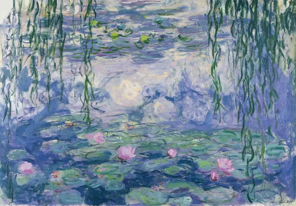 Mosaic Puzzles Waterlillies Monet puzzle lemn 50 piese pastel