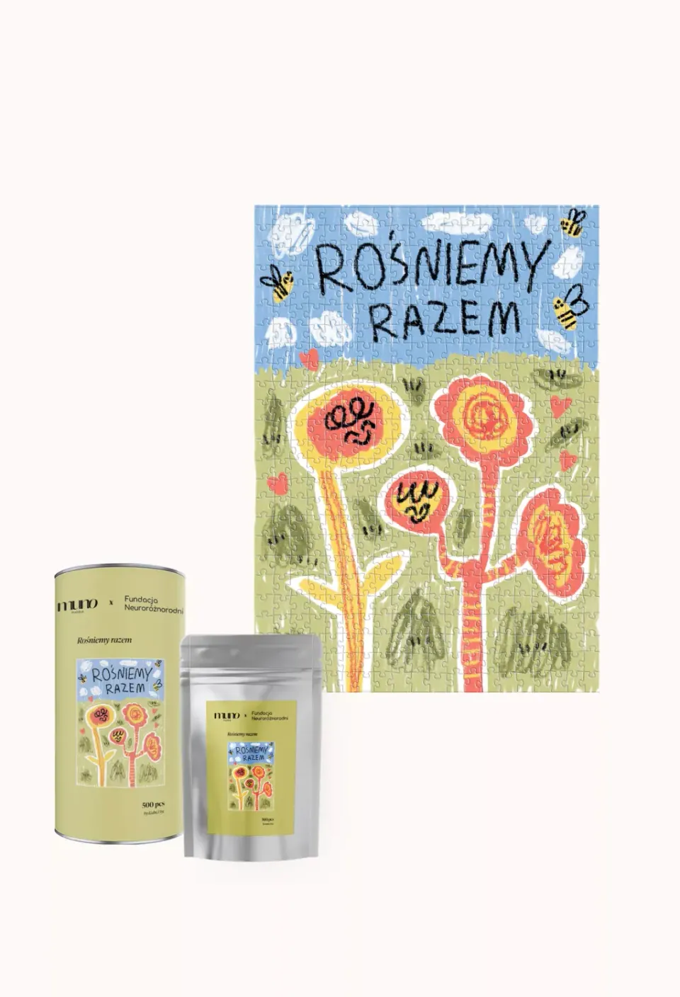 Muno Puzzle Rosnimy Razem puzzle 500 piese flori