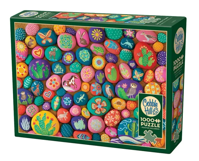 Cobble Hill Southwest Stones puzzle 1000 piese cu animale