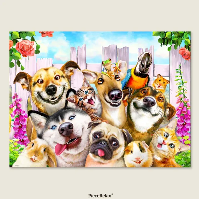 PieceRelax Pet Selfie U1088 puzzle 1000 piese animale