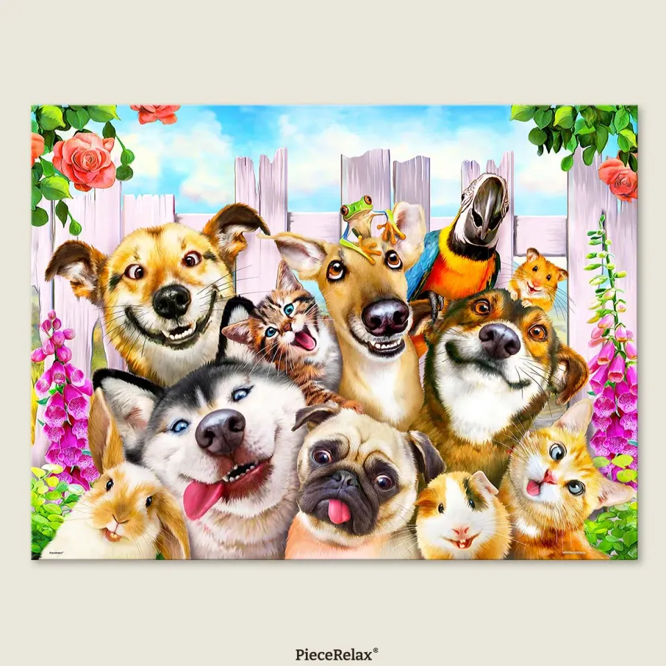 PieceRelax Pet Selfie U1088 puzzle 1000 piese animale