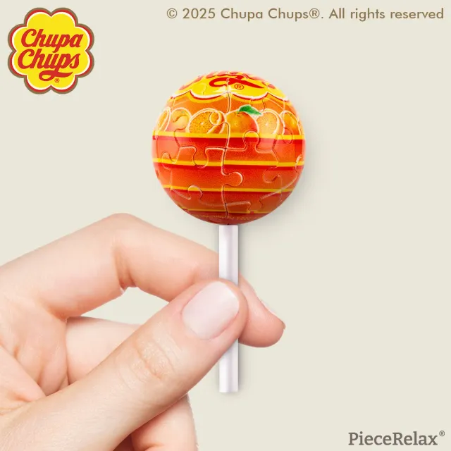 Breloc puzzle PieceRelax Chups Orange A3892 acadea 8,5 cm