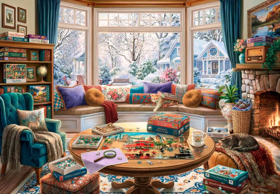 Mosaic Cozy Afternoon puzzle lemn 500 piese iarna