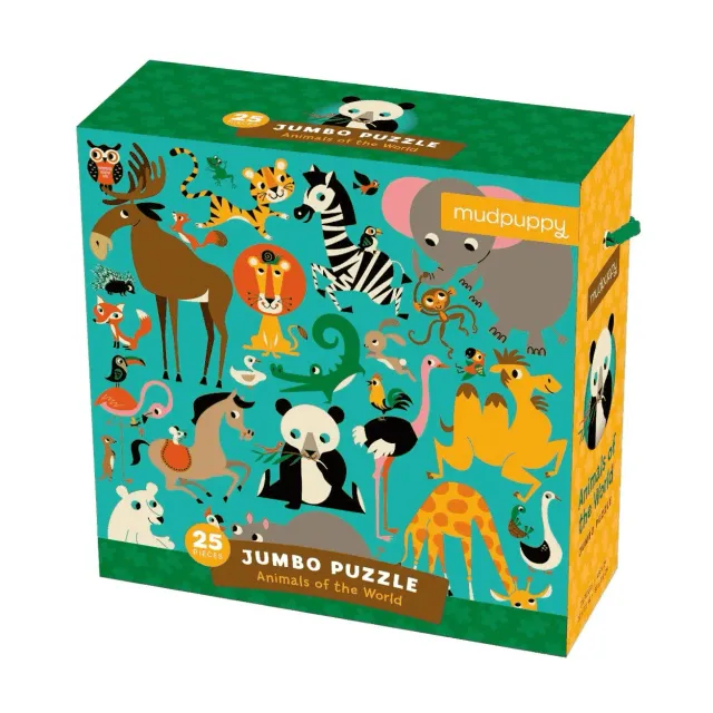 Mudpuppy Animals of the World puzzle podea 25 piese