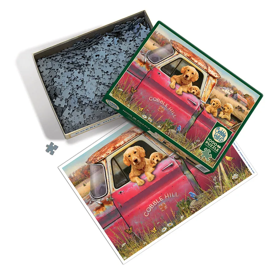 Cobble Hill Farm puzzle 1000 piese catelusi